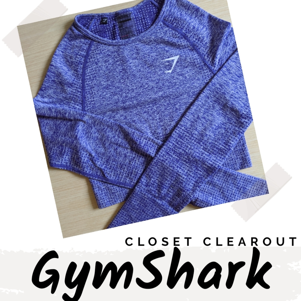 Gymshark Indigo Marl Vital Seamless Crop Top